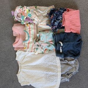 Lot of 7 outfits - Carter's/Gap/Old Navy - EUC 12 mos